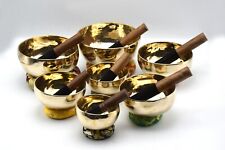 4- 8 inch singing bowl set of 7 - Seven Chakra Healing Sound Therapy Bowls -yoga picture