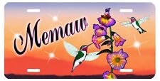 Hummingbirds Custom Personalized License Plate Any Name Or Text In Any Color  picture