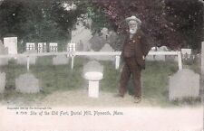 Postcard Massachusetts MA Plymouth Old Fort Burial Hill Undivided Back ca 1905 picture