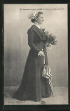 CPA line, young woman, lady with umbrella  picture