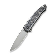 WE Smooth Sentinel Folding Knife Gray/Black Ti/Alum/CF Handle 20CV WE20043-5 picture