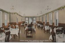 Circa 1908 PC - Dining Room Of New American Hotel. Mauch Chunk, Pa... RARE,MINT picture