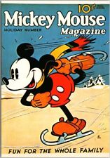 Modern 4x6 MICKEY MOUSE MAGAZINE Postcard Mickey Ice Skating #WDC-25 Unused picture