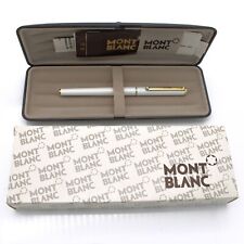 Montblanc Slimline Fountain Pen  White & Gold M Pt & Converter  In Box Mint * picture