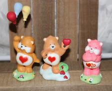 3 Vintage 1983 American Greetings Care Bears Designers Collection Figurines picture
