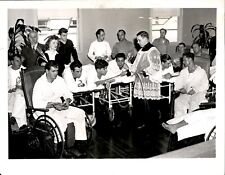 LG967 1946 Original Int'l News Photo WOUNDED WWII VETERANS OBSERVE PALM SUNDAY picture