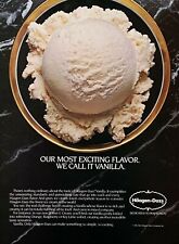 1986 HAAGEN-DAZS Ice-Cream Our Most Exciting Flavor. We Call It Vanilla PRINT AD picture