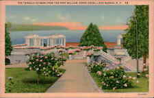 Postcard: THE PERGOLA AS SEEN FROM THE FORT WILLIAM HENRY HOTEL, LAKE picture