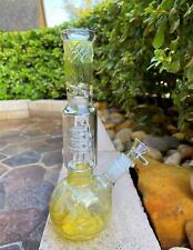 NEW 26cm 11 Inch Glass Pipe Bong Yellow Vintage Assorted Color Hookah picture