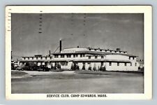 Military Training, Service Club, Camp Edwards Massachusetts Vintage Postcard picture