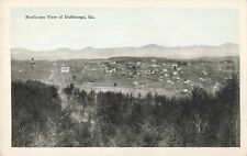 Birdseye View of Dahlonega Georgia GA Houses Mountains c1920 Postcard picture