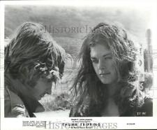 1970 Press Photo Actor Michael Burns and Meg Foster in 