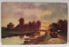 The Evening Auto Spin 1908 Postcard A6 picture