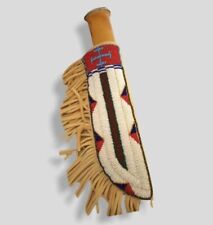 Indian Beaded Knife Cover Native American Sioux Handmade Knife Sheath picture