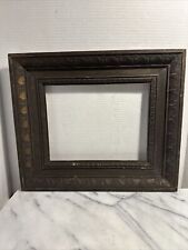 Antique Old wooden frame decorative Carved 10.5x8.7” Back Opening For Art/ Photo picture