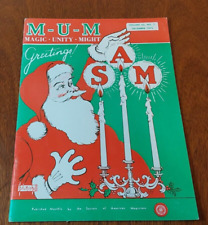 VTG M-U-M Magic Magazine Vol. 63 No. 7, Dec. 1973 - Season Greetings from S.A.M. picture