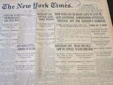 1922 APRIL 6 NEW YORK TIMES - BOOTLEGGERS LOOT CAMP DIX SUPPLIES - NT 5778 picture