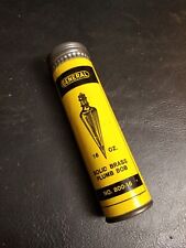 NEW Vtg General Plumb Bob No. 800-16 Solid Brass Hardened Steel 16 OZ  picture