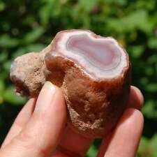 2.5in AAA Pink Botswana Agate Semi Polished Crystal Nodule, ba3 picture