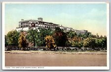 Mexico Castle Chapultepec Street View Historical Photostint Card VTG Postcard picture