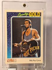 1992 Sterling CMA Country Gold Trading Card #1 Billy Ray Cyrus with New Case picture