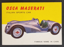 Osca Maserati 1954 Topps World on Wheels Card #15 (NM) picture