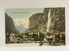 Lauterbrunnen und Staubbach. Postcard. picture