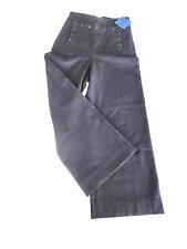 Vintage US Navy Crackerjack Pants 13 Button Wide Leg PANT Dark Blue Wool 28 x 27 picture