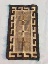 Antique Navajo Handwoven Native American Indian Rug Wool Blanket Carpet 68x39cm picture