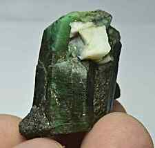 73 Carat Natural Deep Green Colour Emerald Crystal Combined With Pyrite & Quartz picture