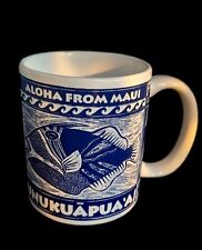 Vintage 1997 Aloha from Maui Island Humuhumunukunukuapua'a Fish Coffee Mug Cup  picture
