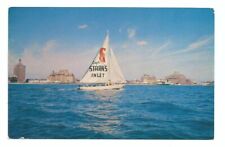 Atlantic City NJ Postcard Captain Starns Restaurant Boat picture