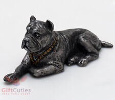 Tin Pewter Figurine of Italian Mastiff Cane Corso Dog IronWork picture