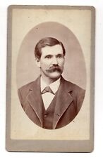 ANTIQUE CDV C. 1870s HANDSOME MAN IN SUIT WITH MUSTACHE SAN FRANCISCO CALIFORNIA picture