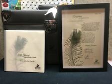 SWAROVSKI  LIMITED EDITION PEACOCK CASE --COA--BOOK AND KEYS  picture