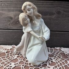 Vintage Meico Inc Mother & Child Porcelain Figurine 7” Tall picture