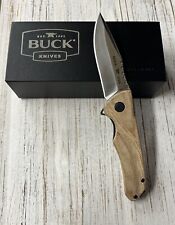 BUCK KNIVES SPRINT PRO S30V BLADE NATURAL CANVAS MICARTA HANDLE USA picture