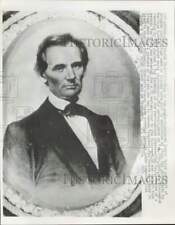 1959 Press Photo Newly-discovered Cooper Union portrait of Abraham Lincoln. picture