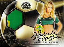 BENCHWARMER SOCCER  2014 - MICHELLE MCLAUGHLIN - SIGNED RELIC BALL CARD  #8/10 picture