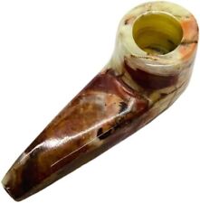 Marble Muti Green Natural Stone Bowl Shape Tobacco Smoking Pipe.  - picture