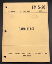Vintage 1968 Army Camouflage Manual picture