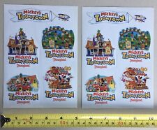 (2) Rare 1993 VTG Disney Disneyland Mickey’s Toontown Promotional Sticker Sheets picture