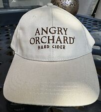 ANGRY ORCHARD HARD APPLE CRAFT CIDER ADJUSTABLE HAT CAP TAN NEW ONE SIZE MENS picture