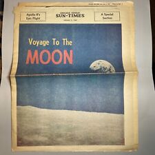 Orginal January 5, 1969 Chicago Sun-Times Apollo 11 Astronauts Special Moon B3,0 picture