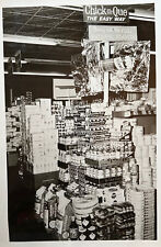 50s/60s Vintage Fanning's Grocery Store Interior Photo / End Cap Display picture
