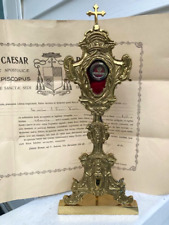 Reliquary with Relic & Document, St. Francis Xavier, c.1912 + (CU22) chalice co. picture