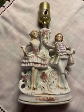 Vintage Made in Germany Porcelain Man and woman table lamp picture