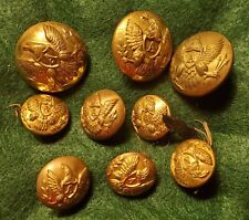 Group of  Nine Federal Eagle A Artillery Officer's Buttons picture