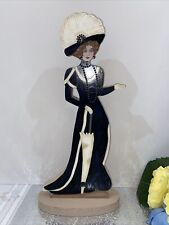 Wolfcraft Originals Handpainted Wood Lady Figurine 15.5” Tall picture