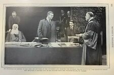 1912 Vintage Magazine Illustration Theodore Roosevelt Lecturing Oxford Univerity picture